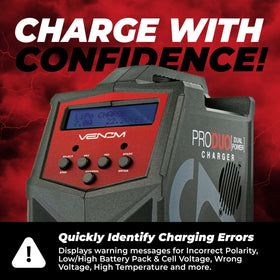Venom Power Pro Duo portable design with integrated handle for travel.