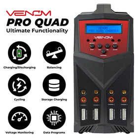 Ventom Power Pro Quad included cables ready for diverse connectors
