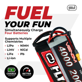 Venom Power Pro Quad LCD screen with clear charge readouts