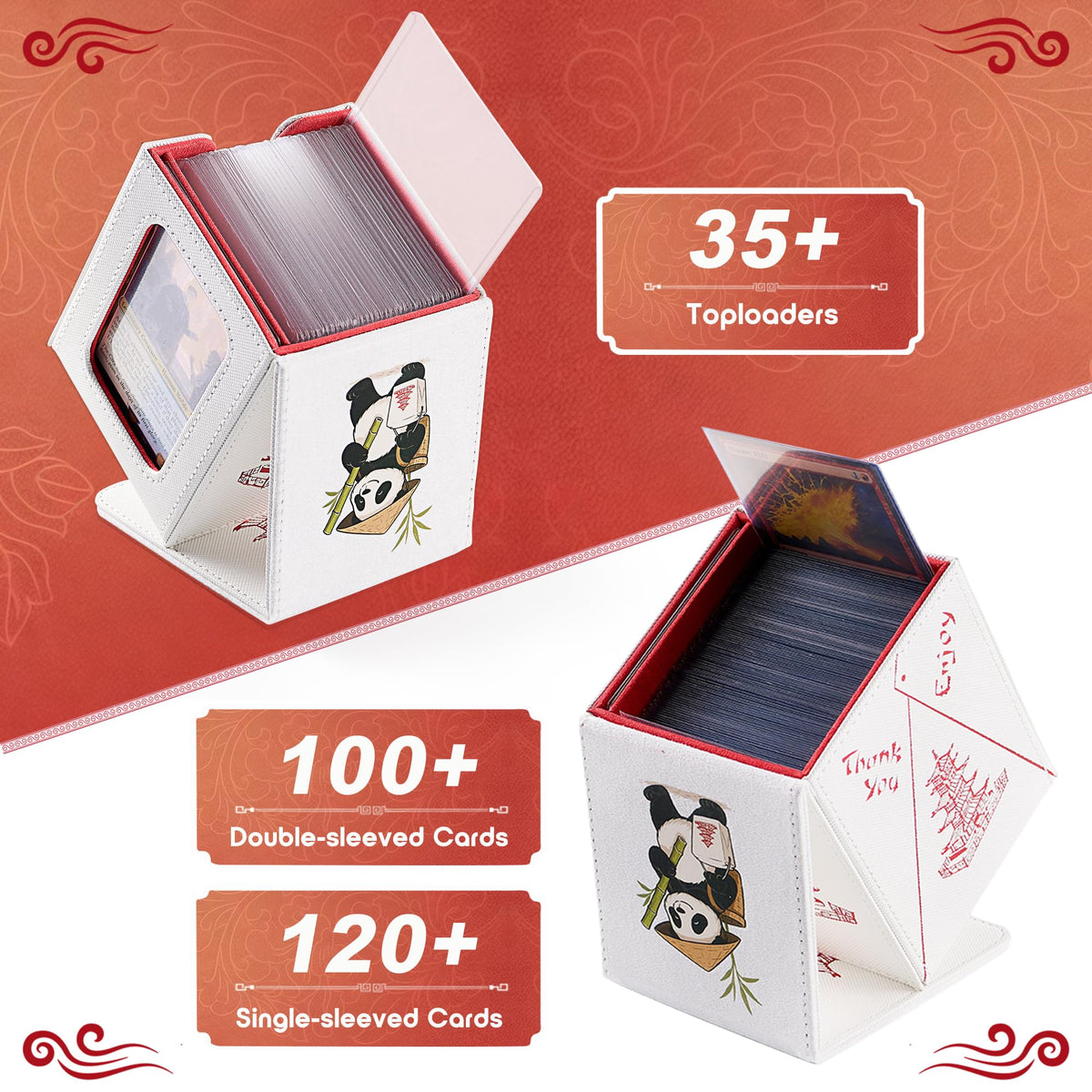 Venssu deck box with commander window visible during play.