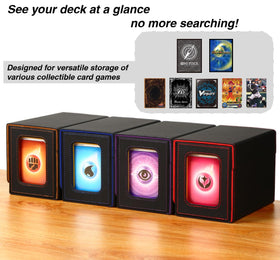 Venssu magnetic 35-point card holder keeps the commander card secure in the slot.