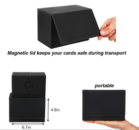 Venssu MTG deck box PU leather shell protects cards during transport