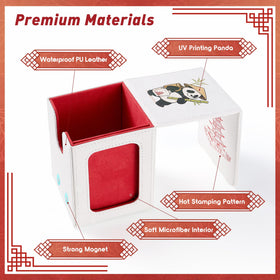 Venssu white and red takeout deck box blending fun and storage.