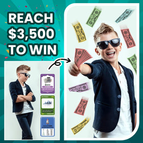 Venture Catcher Paycheck to Billionaire family game night scene encourages engagement.