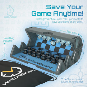 VentureBoard folding board closed, ready to stash in your bag.