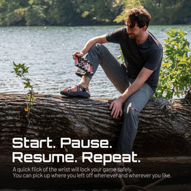 Open surface measures 7.5 by 6 inches for comfortable tabletop play.