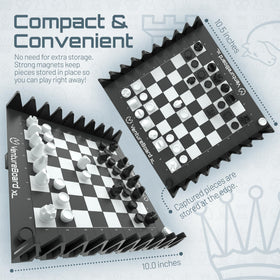 VentureBoard XL open board shows a 10-inch playing surface for on-the-go games.