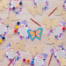VENUSFIT butterfly word search cards for engaging party activities
