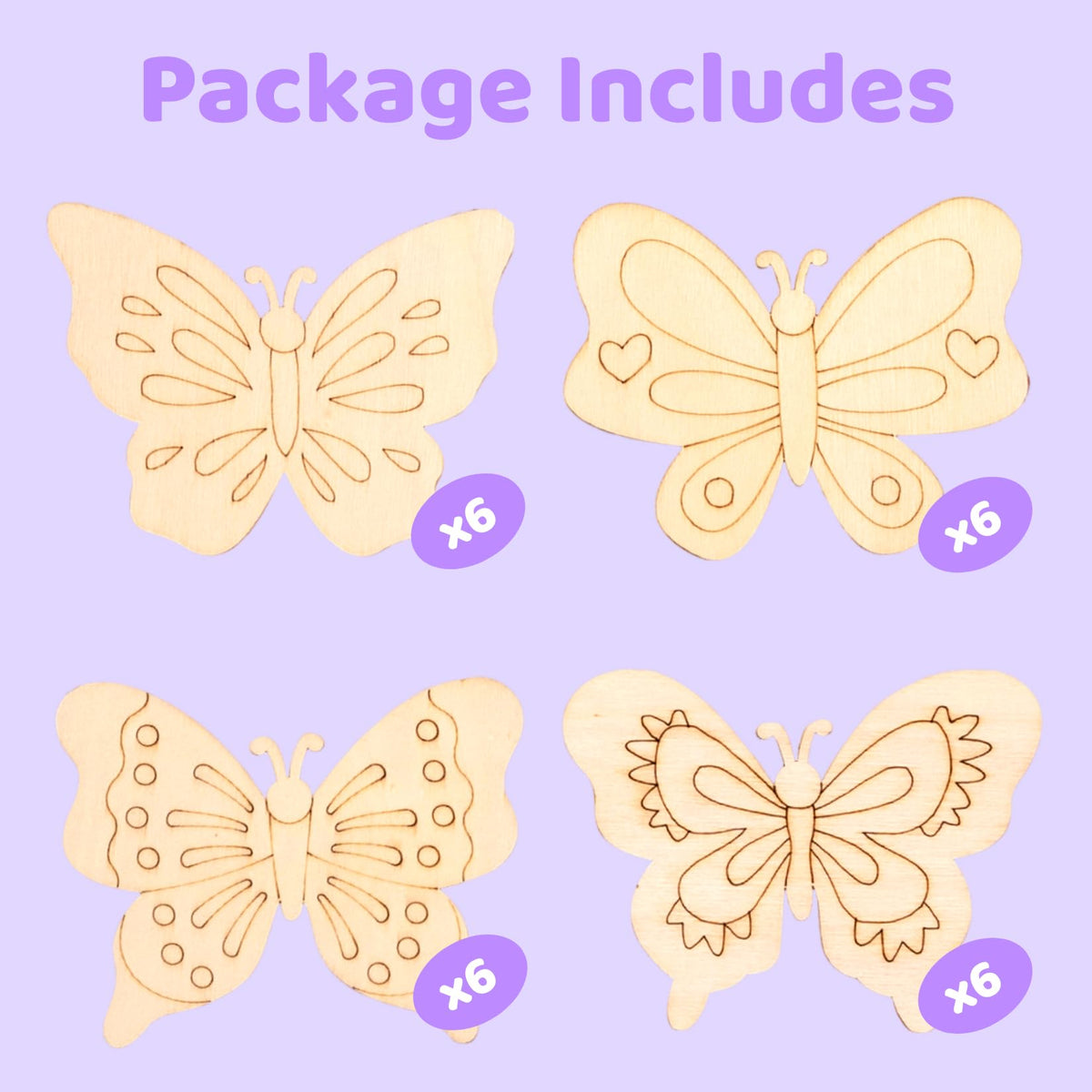 VENUSFIT watercolor paint sets with brushes for kids' butterfly art