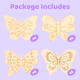VENUSFIT watercolor paint sets with brushes for kids' butterfly art