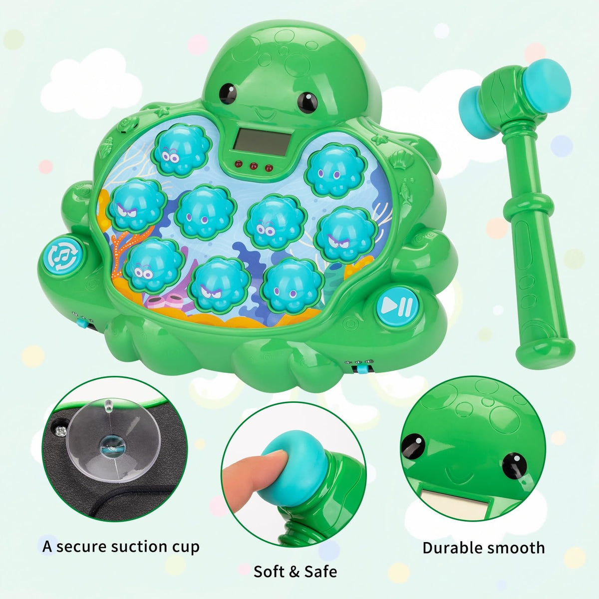 Veoasis Rounded-edge safety design protects little hands.
