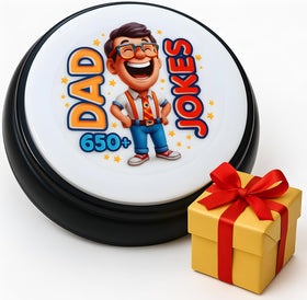VEOJEIN Dad Joke Button front view highlighting compact design for instant laughs.