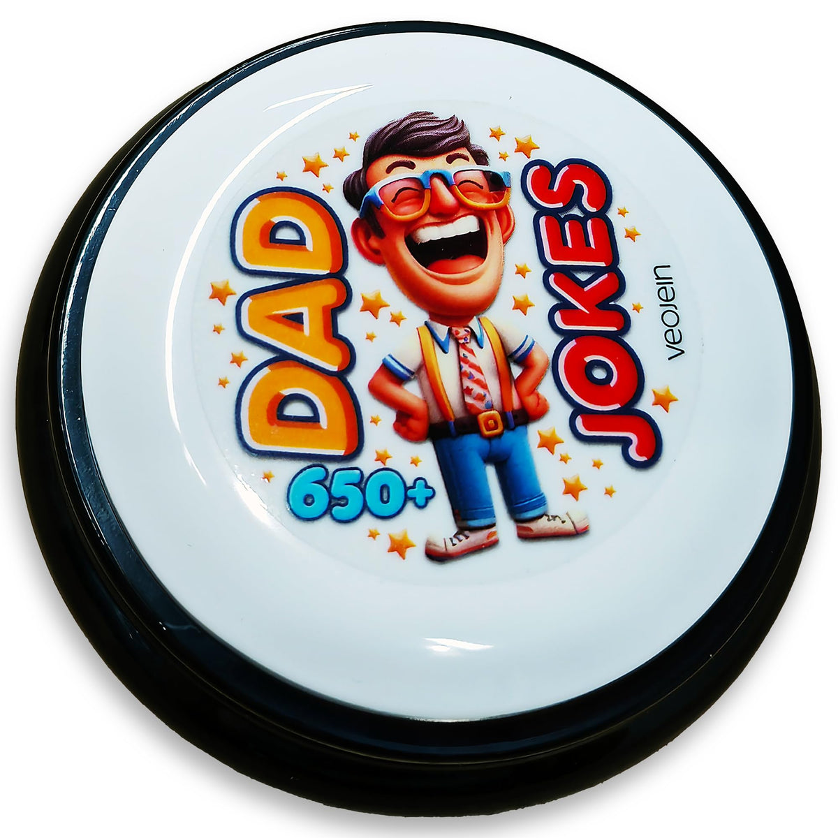 VEOJEIN Dad Joke Button in action demonstrates quick joke delivery at parties.