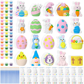 VercanMonth Easter painting kit figurines for colorful creative sessions