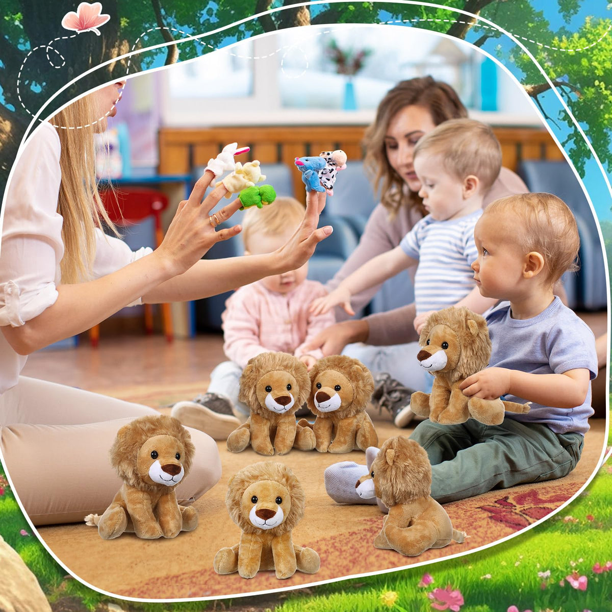 VercanMonth kid-friendly lion plush design for home or classroom decor.