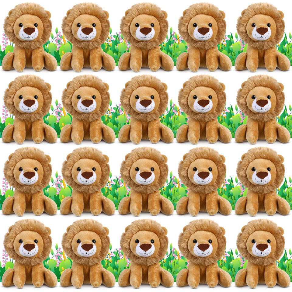VercanMonth lion plush 6inch pack for party favors and classroom prizes.