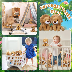 VercanMonth lion plush shipped in vacuum-packed packaging for easy transport.