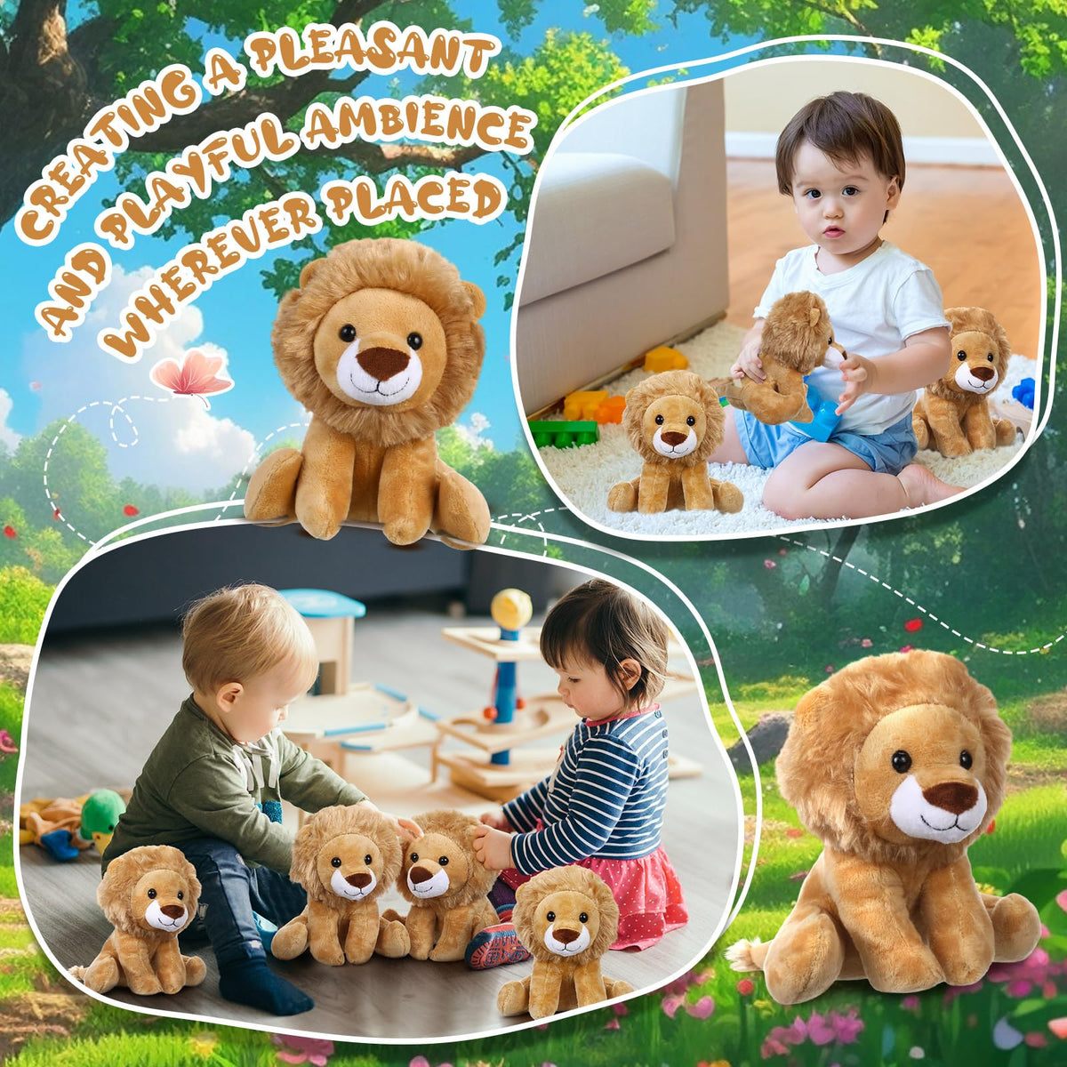 VercanMonth lion plush is washable and easy to clean after play.