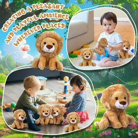 VercanMonth lion plush is washable and easy to clean after play.
