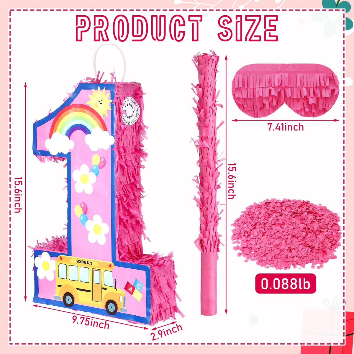 VercanMonth pinata confetti for festive sparkle.