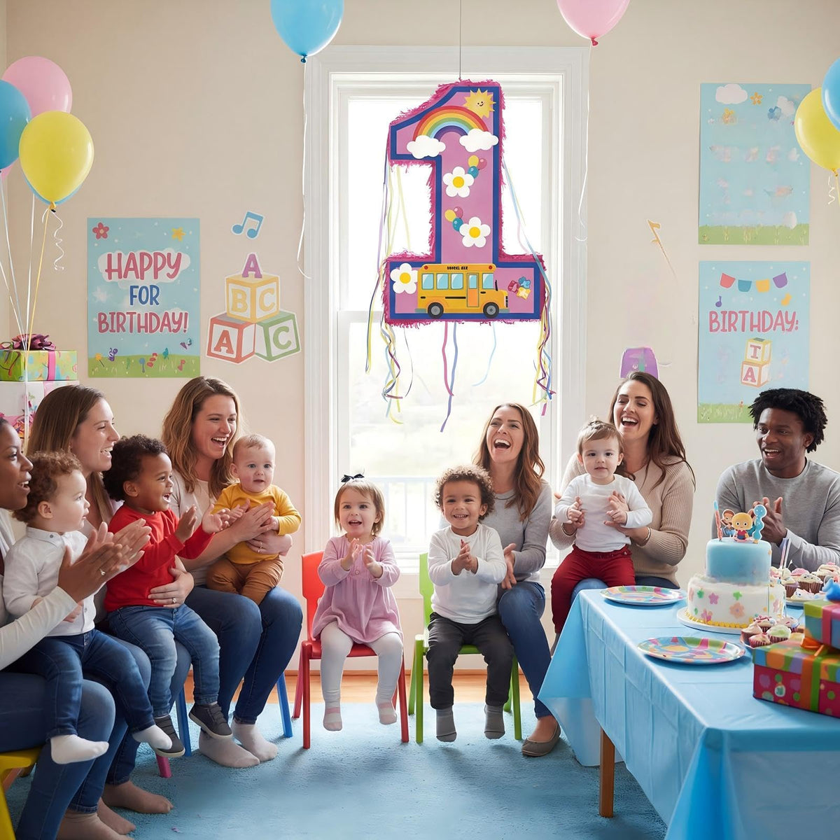 VercanMonth pinata party decor idea for birthdays and celebrations.