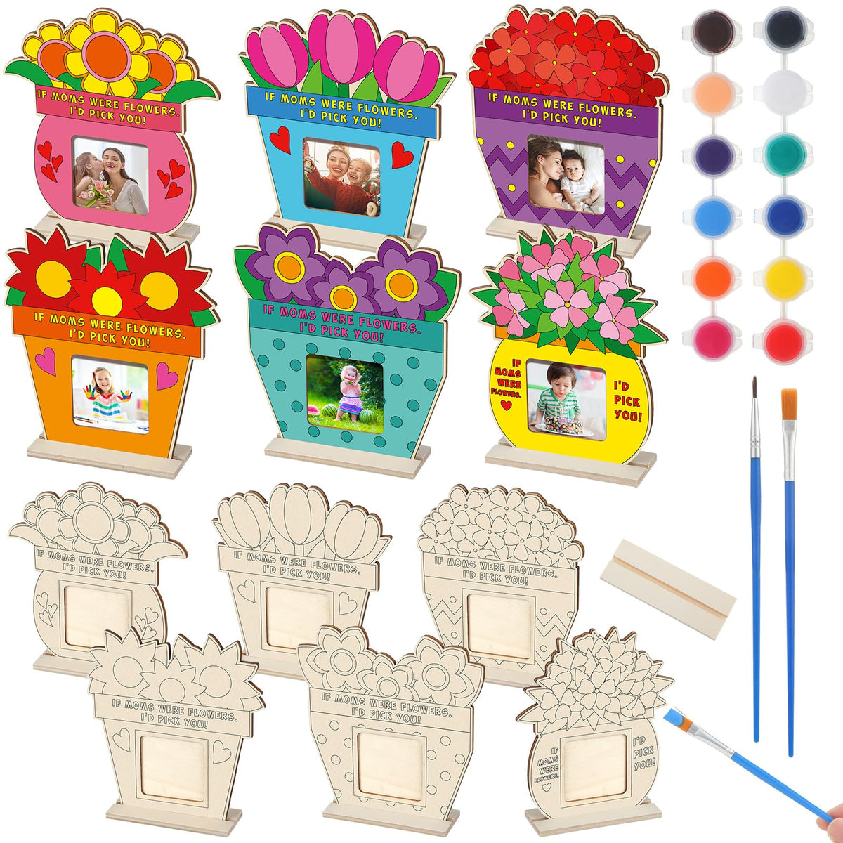 Vercraft Mother's Day frame craft kit ready for bright colorful memories.