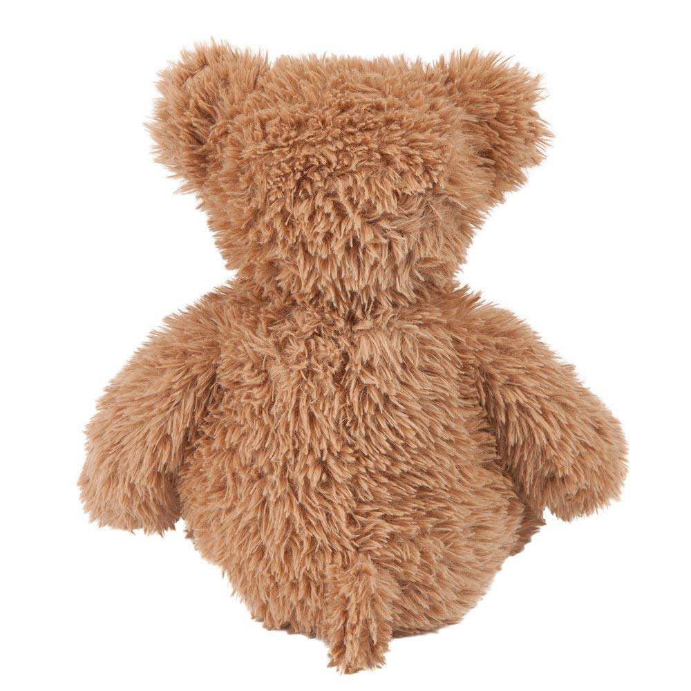 Vermont Teddy Bear 18-inch brown bedtime cuddle pose, perfect for sleeping routines.