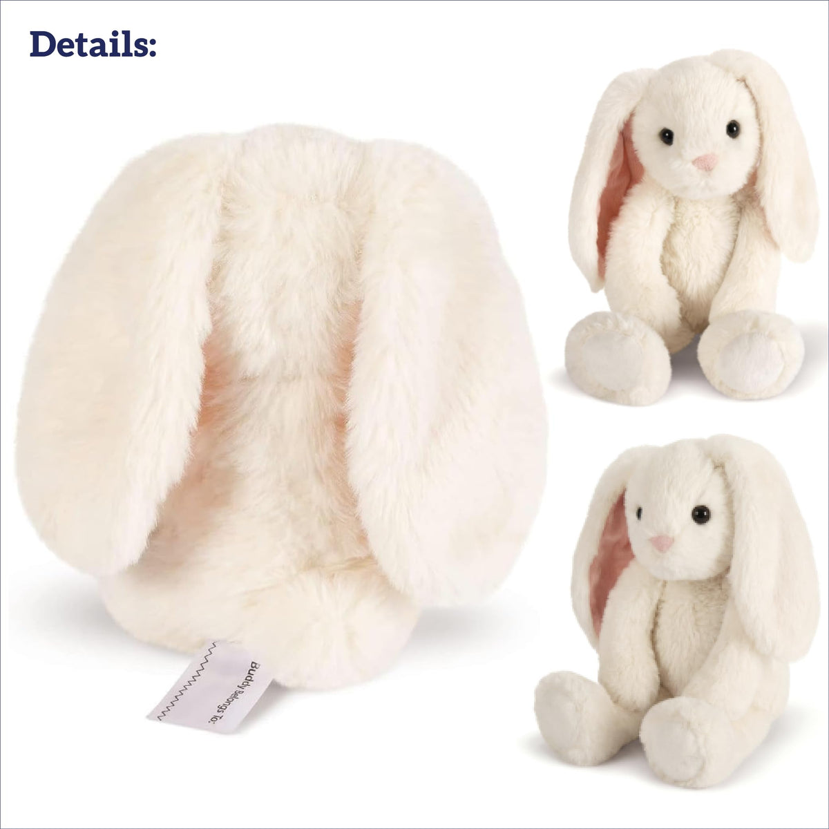 Vermont Teddy Bear Buddy Bunny eco-friendly materials make cuddle time feel guilt-free.