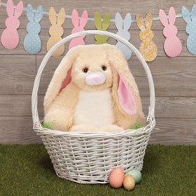 Vermont Teddy Bear Buddy Collection Easter Bunny Plush side view for display and play