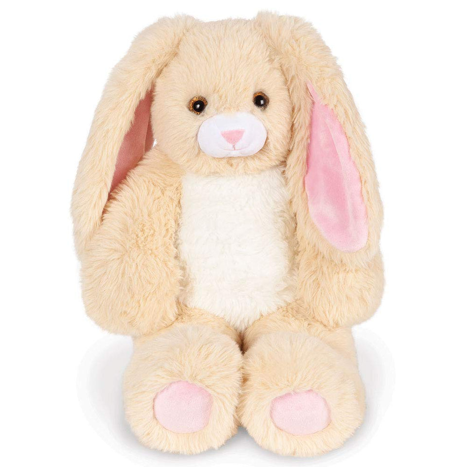 Vermont Teddy Bear Easter Bunny Plush 18 Inch front view with ultra-soft fur for hugs