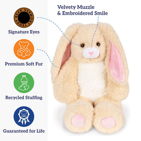 Vermont Teddy Bear Easter Bunny Plush 18 Inch long ears for playful imagination and hugs