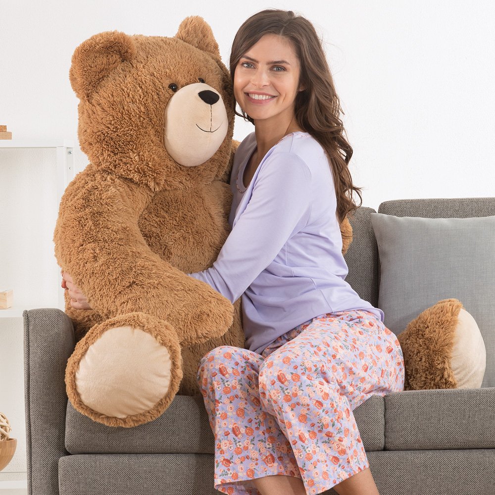 Vermont Teddy Bear giant 4 ft baby shower decor makes a memorable gift.
