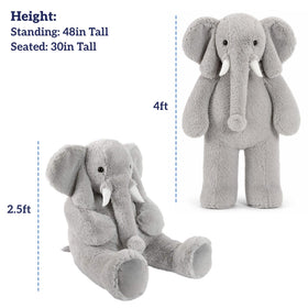 Vermont Teddy Bear giant elephant ears detail adds classic nursery charm