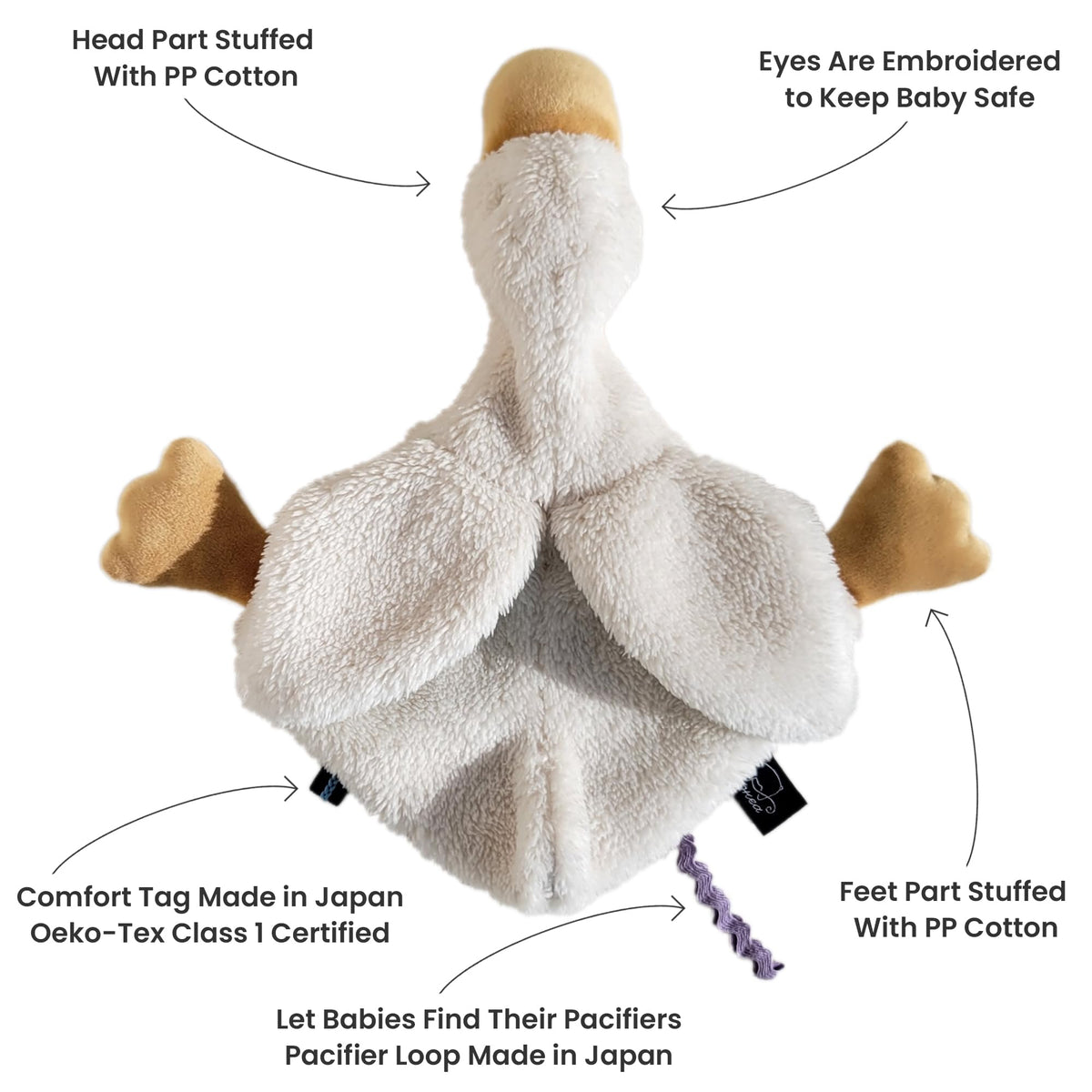 Veronea Helga Goose stuffed toy offers soft, safe play and cuddles.
