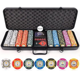 Versa Games poker chip case—rugged design for durable home gaming.