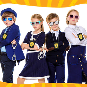 Vertintong cop costume props for durable cosplay and kids' pretend play.