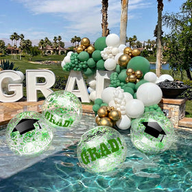 Vertintong easy-inflate grad ball ideal for beach, pool, and backyard