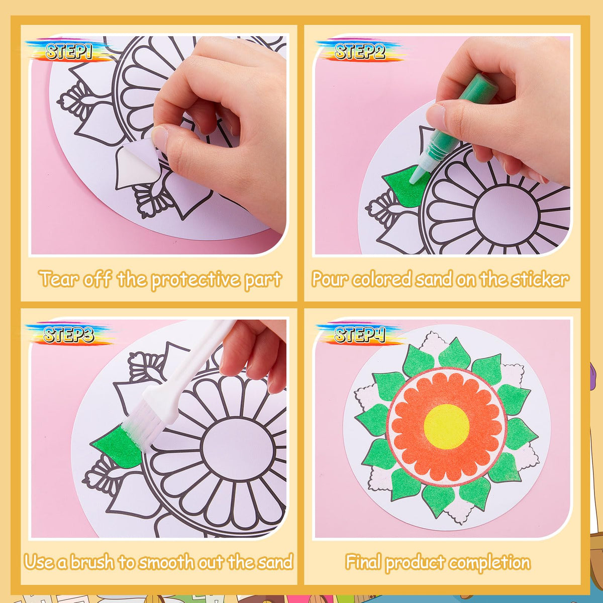 Vertintong eight mandala designs offer versatile creative options.