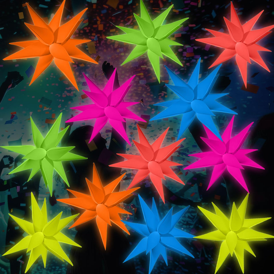 Vertintong explosion glow balloons 22in brighten party entrances with neon colors