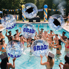 Vertintong graduation ball 16-inch ready for pool fun and visibility