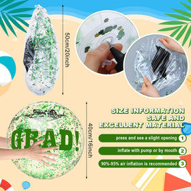 Vertintong graduation ball with graduation cap design for poolside celebrations