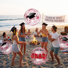 Vertintong graduation ball 16in used in pool or garden settings.