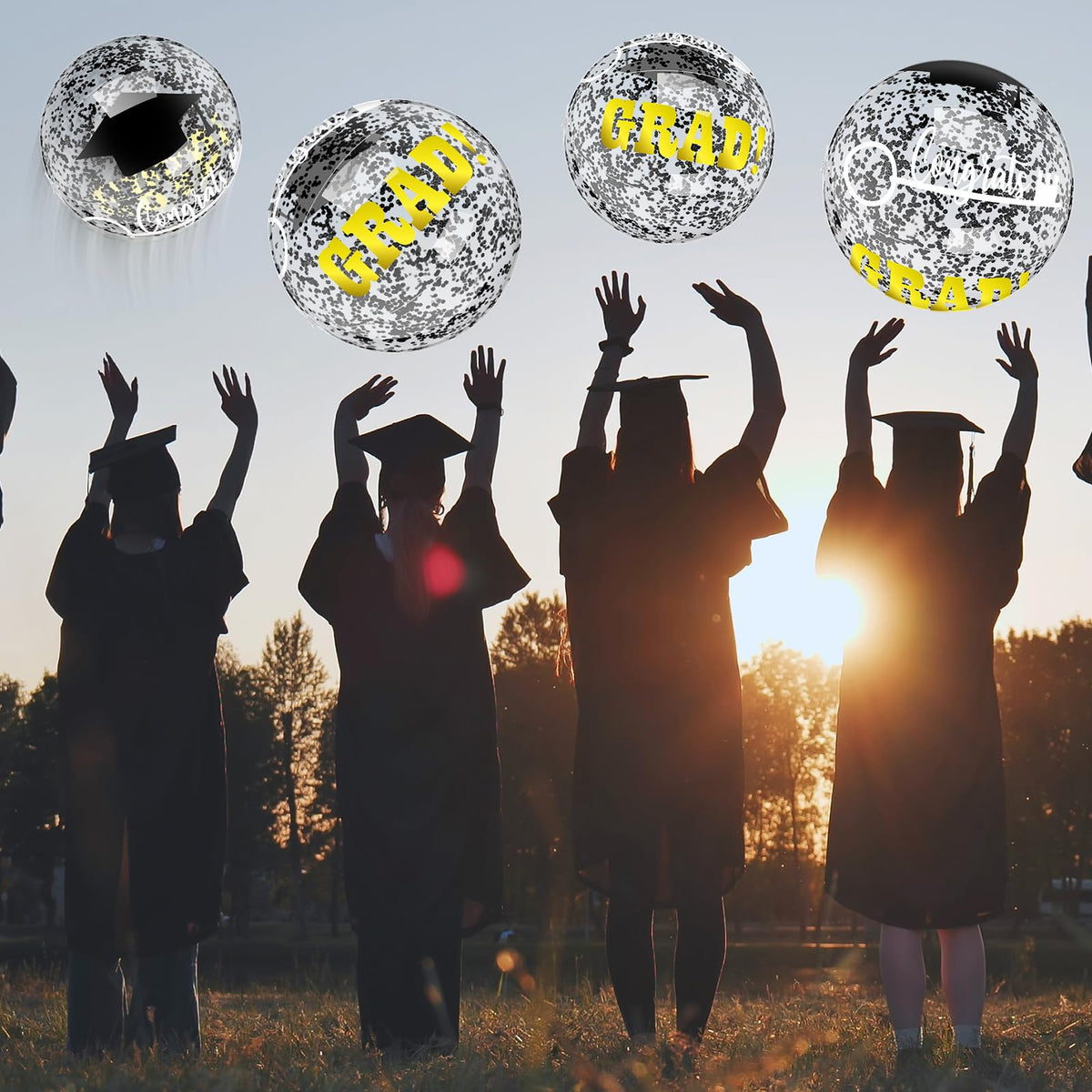 Vertintong grad ball confetti inside enhances celebratory feel