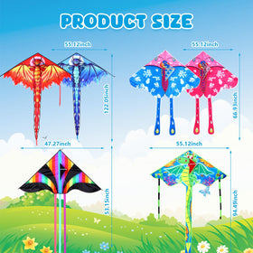 Vertintong rocket kite large style for fast, high flights.