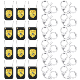 Vertintong police badge mini set for realistic roleplay, enhances pretend play sessions.