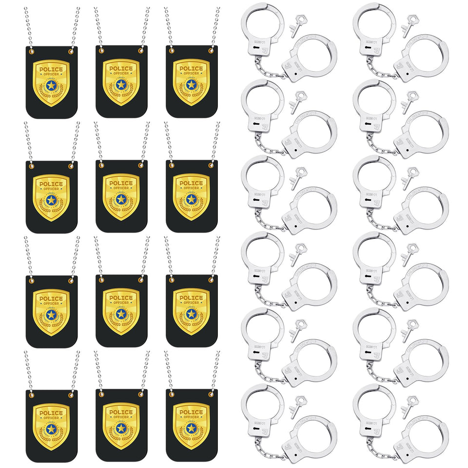 Vertintong police badge mini set for realistic roleplay, enhances pretend play sessions.