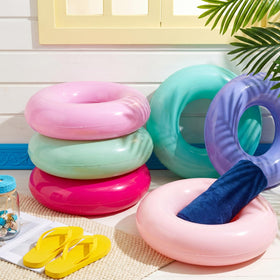 Vertintong Morandi color pool float with durable PVC for reliable water fun.