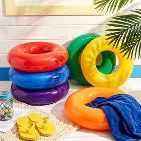 Vertintong PVC material inflatable pool rings for durability.