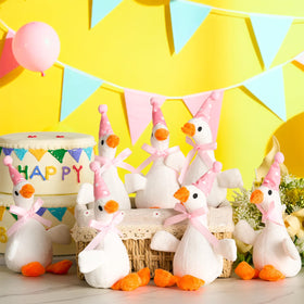 Vertintong Silly Goose 12-pack plush, ideal party favors.