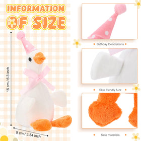 Vertintong Silly Goose plush for baby shower decor and photos.